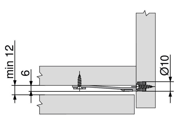 Frontstabilisierung TANDEMBOX, BLUM Z96.10E1