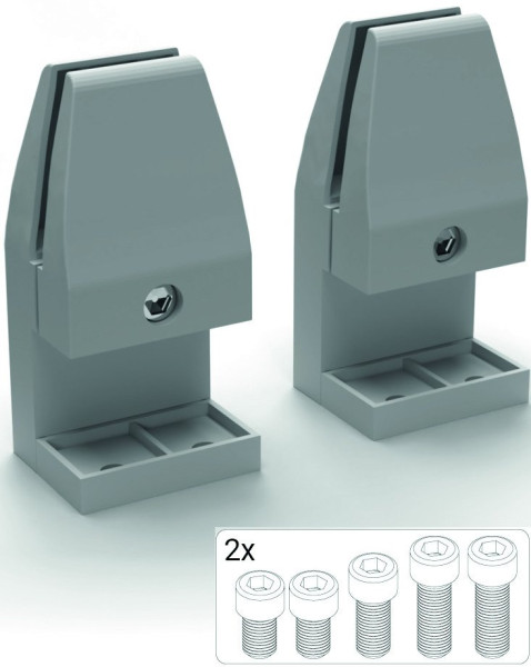 Schallschutzpanel-Tischklemme OK-LINE L, silber, 25-38mm