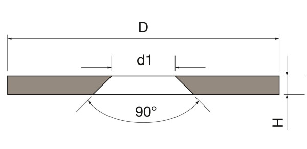 Metallscheibe mit Senkbohrung Ø 15 mm