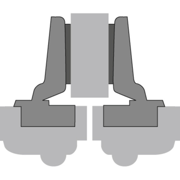 Topfscharnier Intermat 9935 - T22/40 95° (Mittelseite)