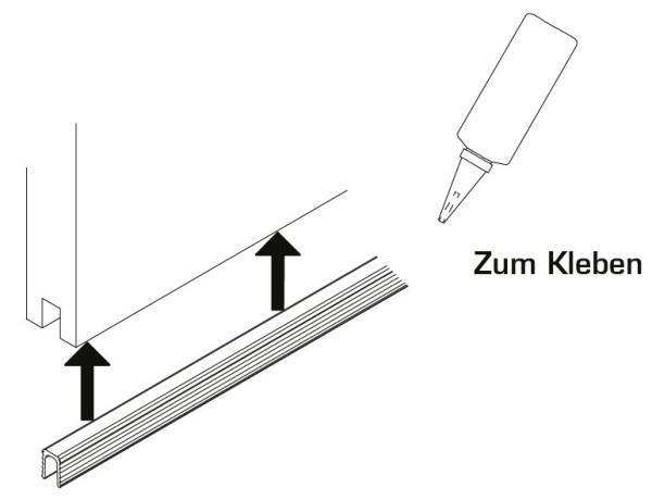 Führungsschiene unten HAWA Clipo 10/15