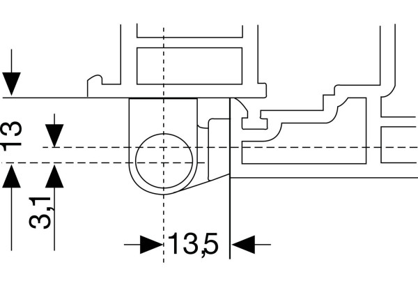 Aufschraubband 14 x 80 mm, Stahl kunststoffbeschichtet dunkelbraun