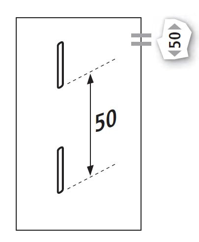 Wandschienen ELEMENT-SYSTEM 50 250cm weiß