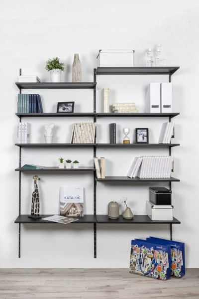 Wandschienen ELEMENT-SYSTEM 50 14,5cm schwarz matt