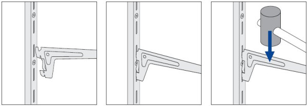Konsole ELEMENT-SYSTEM weiss 150mm 60kg