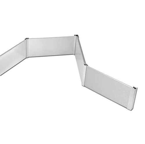 Sockelblenden Kunststoff Farbe Aluminium gebürstet, Höhe 150mm Länge 400cm