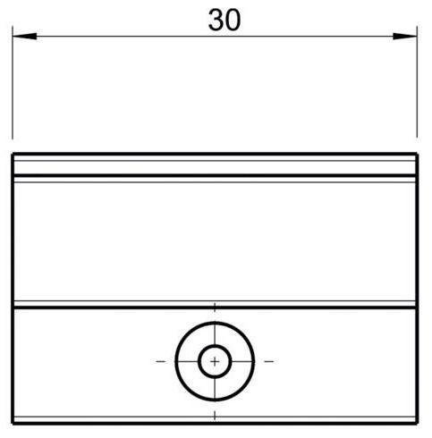 Adapter für Sockelblenden-Clip zum Ankleben und Anschrauben an Blenden (10 Stück)