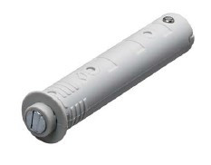 Push-To-Open Magnet zum Einbohren, lichtgrau, Langhub