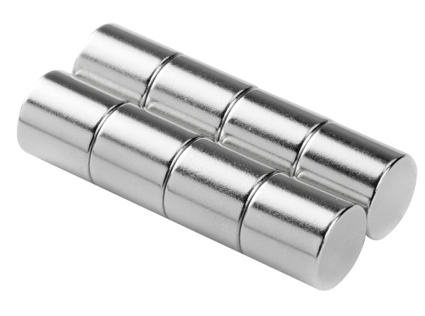 Scheibenmagnet Ø 12 mm, Höhe 10 mm