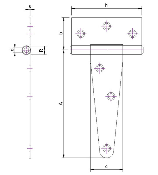 Kistenbänder, 250/46 mm Stahl verzinkt