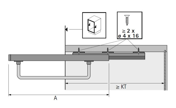 Kleiderbügelhalter Quadro Länge 400 mm