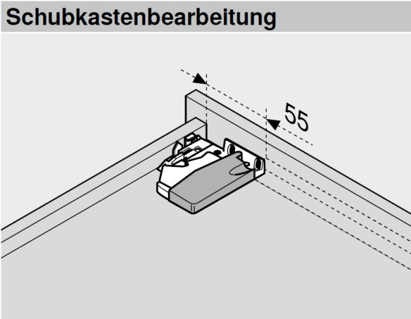 Kupplungspaar für BLUM TANDEM Schubkastenführungen