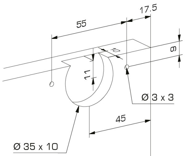 Laufwerk HAWA für Clipo 15 SH