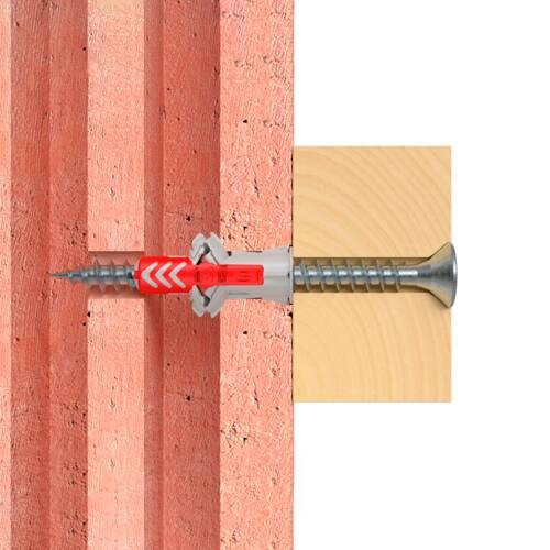 DuoPower Fischer, 8 x 65 mm S LD, mit Schraube, 25 Stück