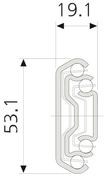 Kugelvollauszug Accuride 5321EC 400mm (Garnitur)