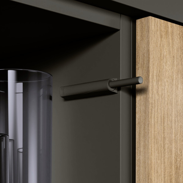 Push to open Magnet zum Anschrauben anthrazit Langhub 37mm