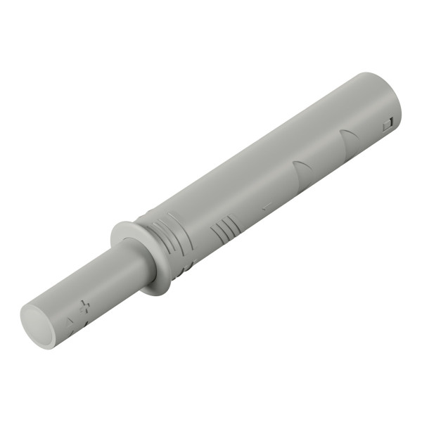 Push-To-Open Pin zum Einbohren, lichtgrau, Kurzhub
