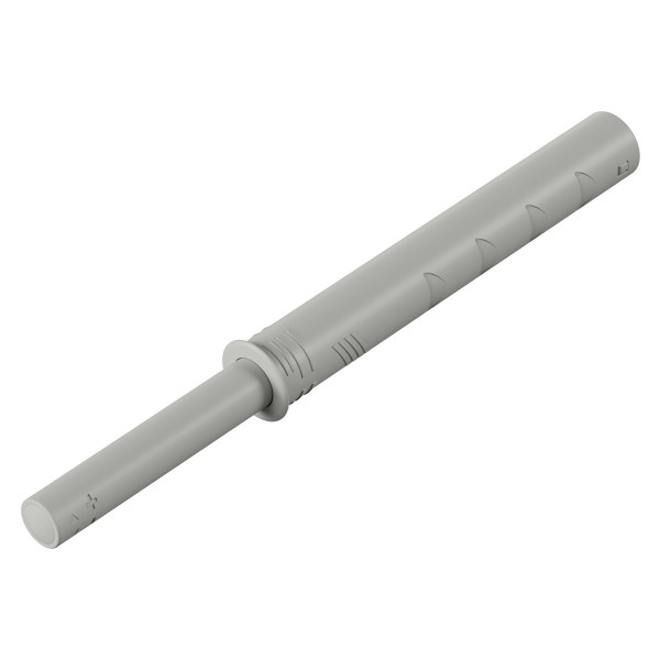 Push-To-Open Pin zum Einbohren, lichtgrau, Langhub