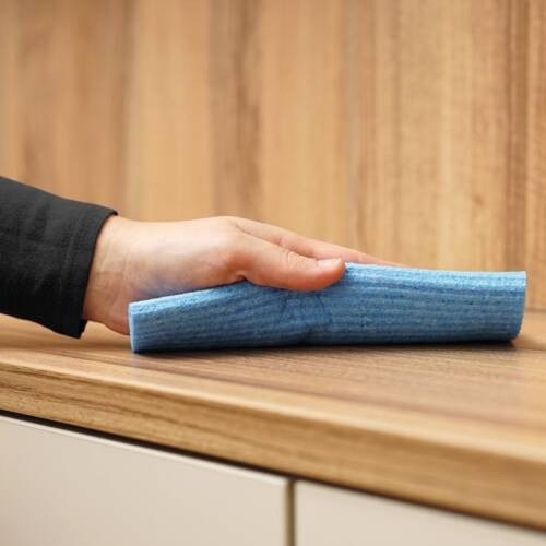 Mikrofasertuch REDOCOL Soft, 400 x 400 mm, blau