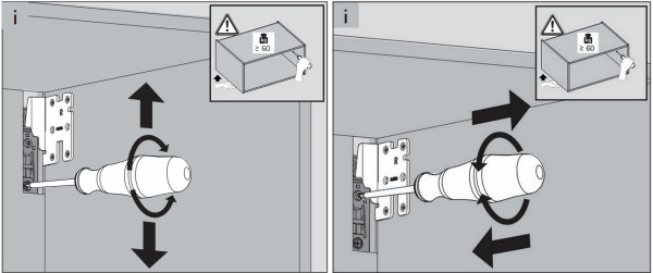 Schrankaufhänger-Set HETTICH SAH 500, zum Einpressen
