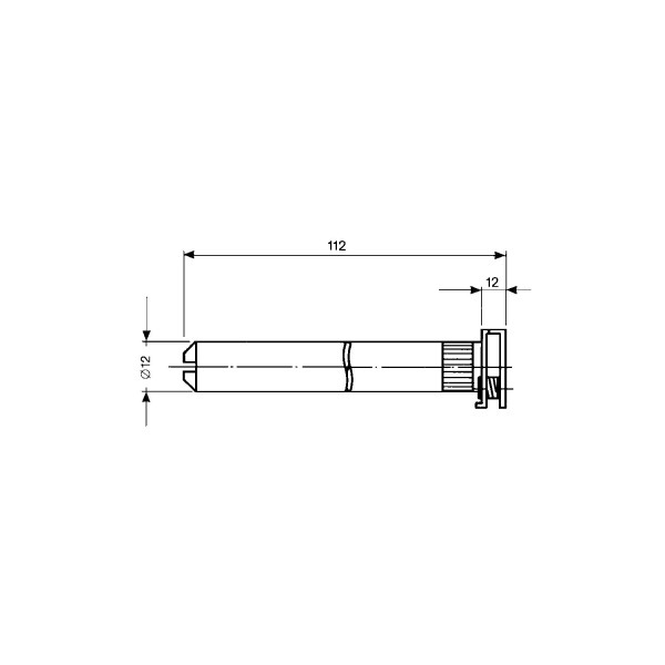 Tablarträger Nova 20, Tablarstärke 24 mm, Bohrtiefe 114 mm