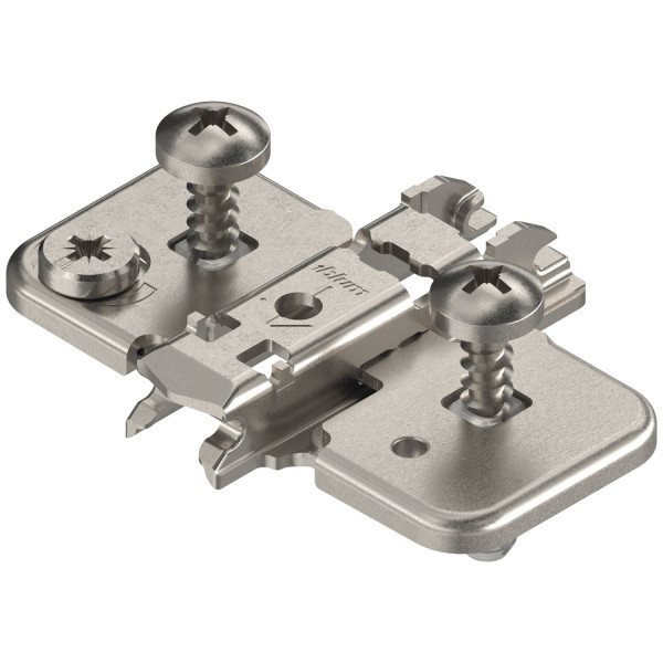 BLUM CLIP Exzenter Kreuzmontageplatte, Stahl, EXPANDO, Distanz 0 mm