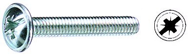 Griffschrauben M4 x 27 mm, Stahl verzinkt (20 Stück)