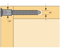 Einteilverbinder Direkta2  6,3 x 50mm