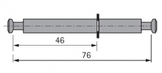 Doppeldübel DU 868 für Rastex 15, Seitendicke 16mm