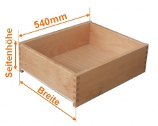 Holzschubkastenlänge 540mm, Breite von 601mm bis 700mm