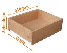 Holzschubkastenlänge 310mm, Breite von 401mm bis 500mm