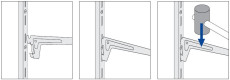 Konsole ELEMENT-SYSTEM silberfarben 400mm 60kg