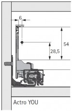 Hettich AvanTech YOU Schubkastenset Höhe 101mm, NL 650mm, silber, 70kg