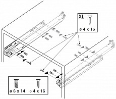 Actro 5D Vollauszug mit Silent System 480mm L bis 40kg