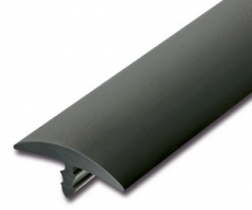 Stegkante PVC  25m  Schwarz  23mm breit
