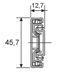 Kugelvollauszug 3832 EC (B) mit Selbsteinzug 600mm  (Garnitur)