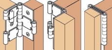 Paravantscharnier 60x26 mm für Holzstärke 20 mm