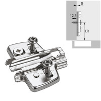 Anschraub-Kreuzmontageplatte TOP 3mm sensys