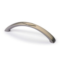 Möbelgriff -Bracara- Bohrabstand 96mm Zinnfarben