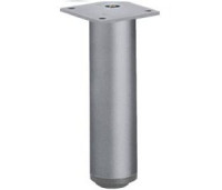 Möbelfuß Lano RO aus Aluminium silber eloxiert 80mm