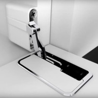 Abdeckkappen-Set rechts / weiß zum In-Side Klappenscharnier