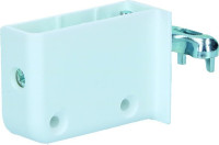 Schrankaufhänger weiss, links, zum Schrauben