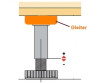 Gleiter für Sockelverstellfuß Korrekt