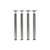 Tischbeine ø60mm x 710mm Edelstahl finish (Set)