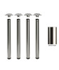 Tischbeine ø80mm x 710mm Edelstahl finish (Set)
