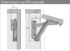 Klappenbeschlag Lift Junior 90, Öffnungswinkel 75°