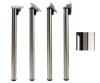 Tischbeine ø50mm x 710mm, klappbar, hochglanz verchromt (Set)