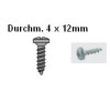 Spanplattenschraube 4,0 x 12mm Panhead (200 St.)