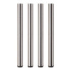 Tischbeine ø60mm x 710mm aus Stahl Oberfl. Edelstahloptik (Set)