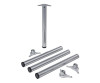 Tischbeine ø60mmx1100mm aus Stahl Oberfläche Weißaluminium (Set)